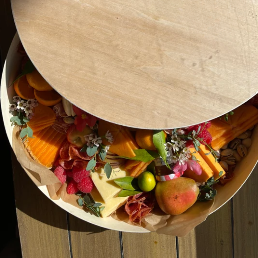 Wooden Round Large Charcuterie BOX