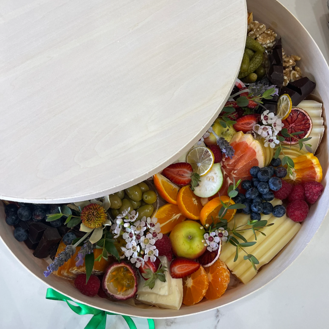 Wooden Round Large Charcuterie BOX