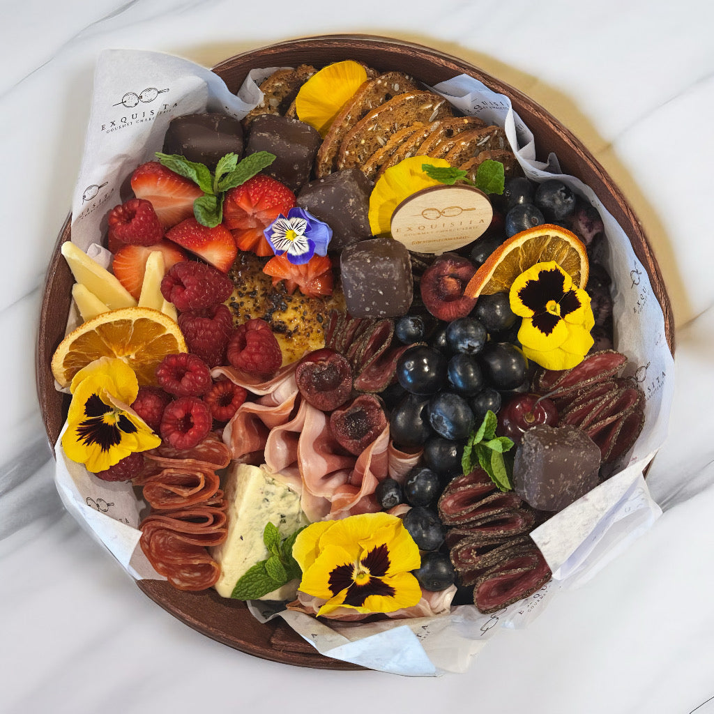 Wooden Round Medium Charcuterie BOX