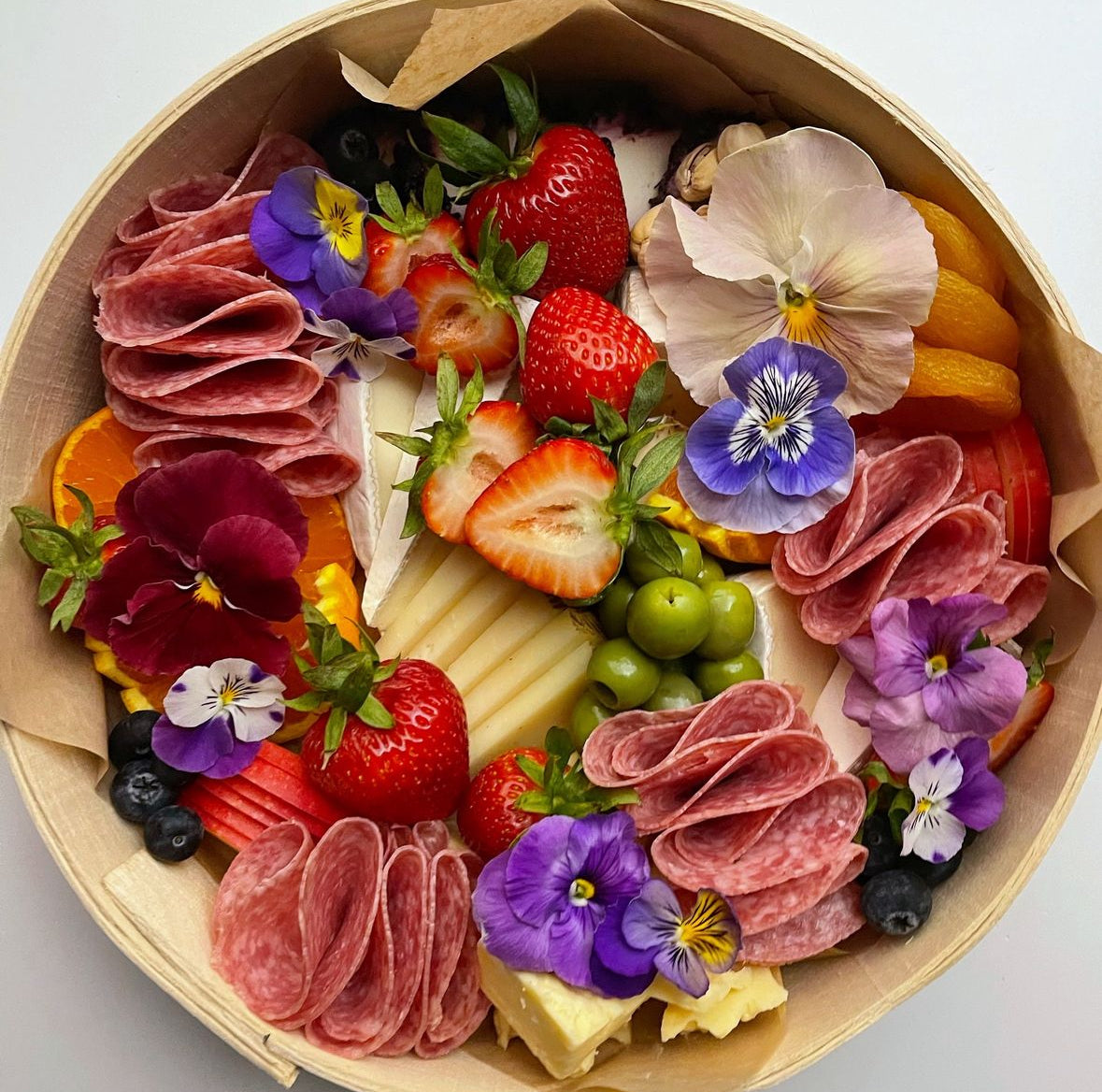 Wooden Round Large Charcuterie BOX