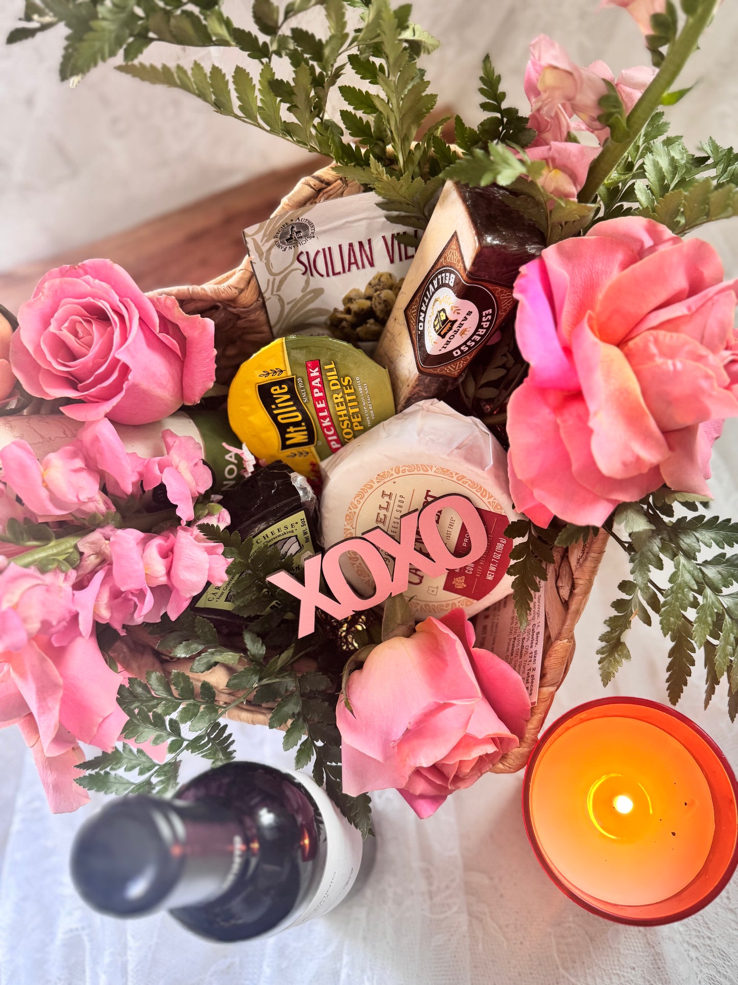 Heart Shaped  Gift Basket