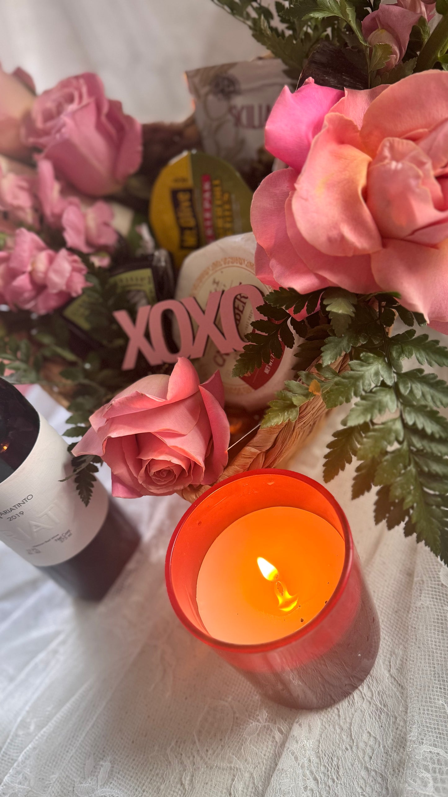 Heart Shaped  Gift Basket