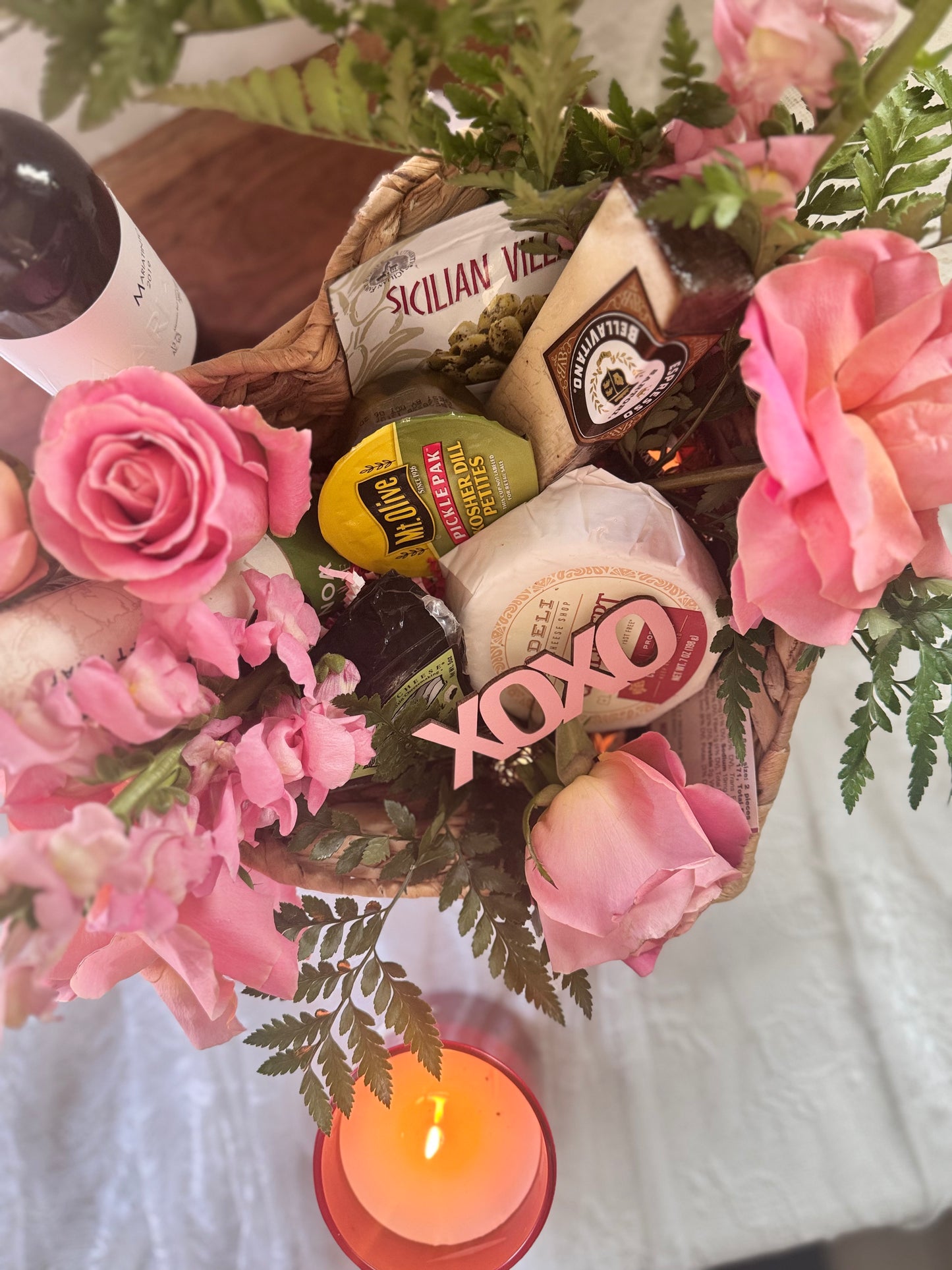 Heart Shaped  Gift Basket