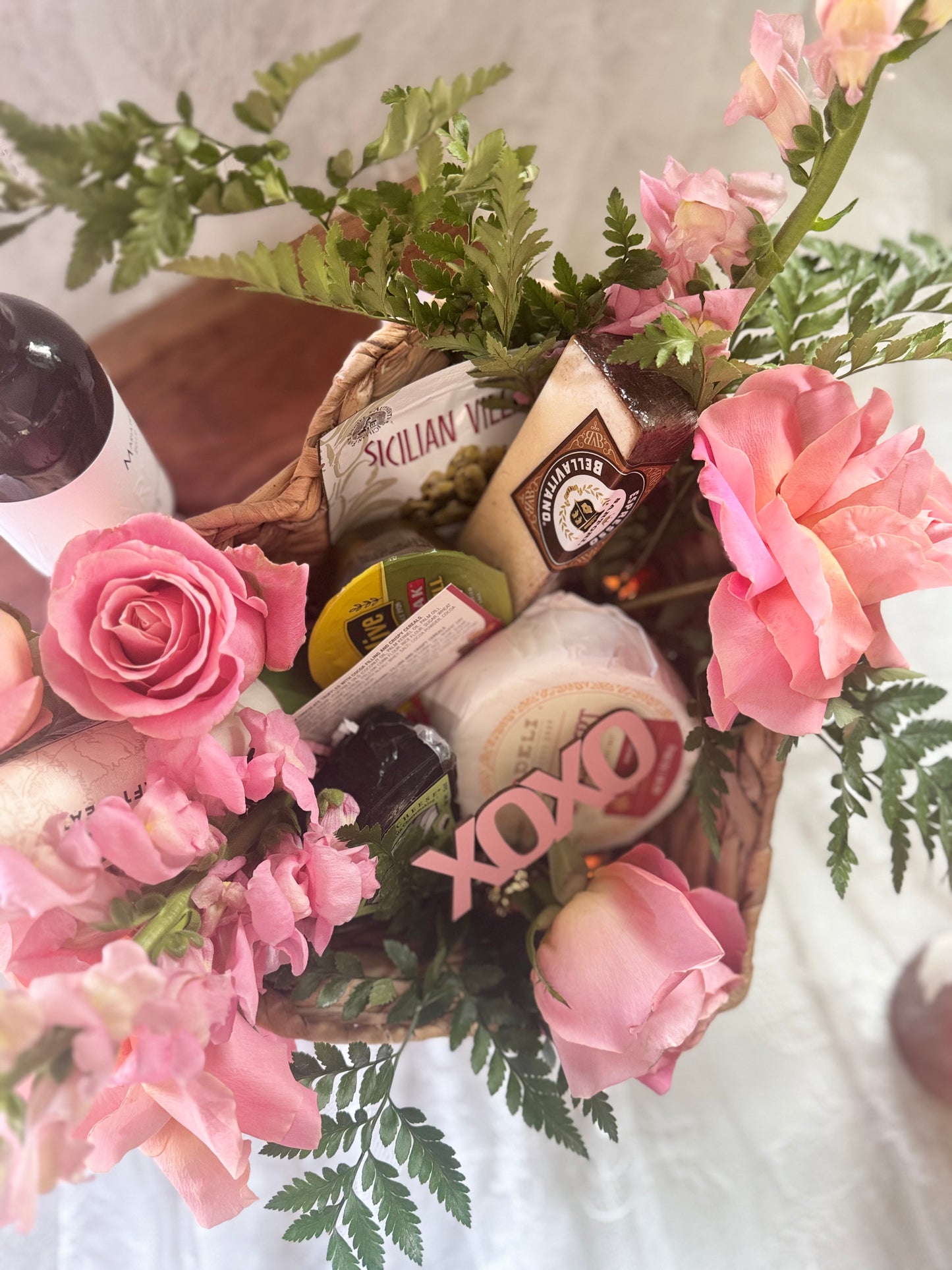 Heart Shaped  Gift Basket